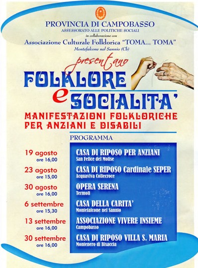 Manifestazione per anziani e disabili